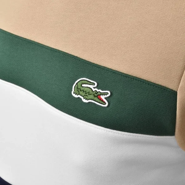 Lacoste Colour Block Sweatshirt Beige