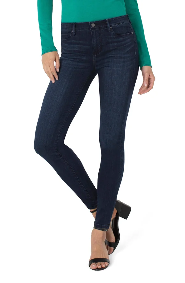 Liverpool Women's Abby Skinny Silky Soft Jeans in Freeman, Cotton/Polyester/Rayon, Size 14