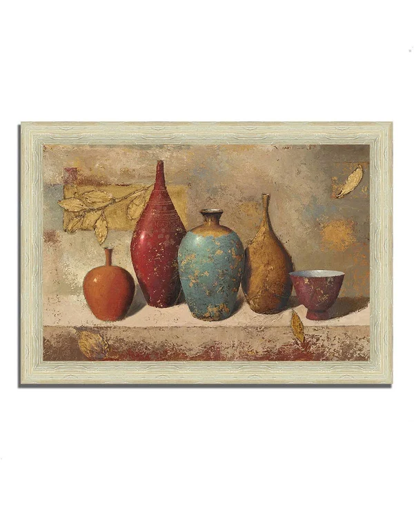 30x22 x 42x22 Leaves and Vessels by James Wiens Framed Painting Print