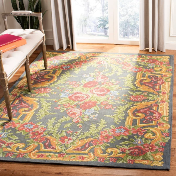 Safavieh 5& x 8& Clv-Classic Vintage CLV112F Grey - Rose Rug