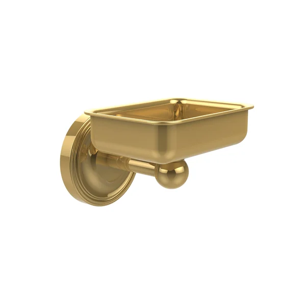 Allied Brass Regal Collection Wall Mounted Soap Dish Unlacquered Brass