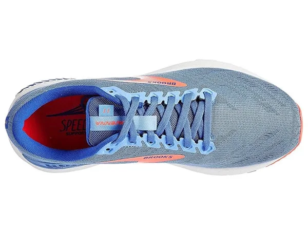Brooks, Ravenna 11| Women's Blue/Coral, 9.5