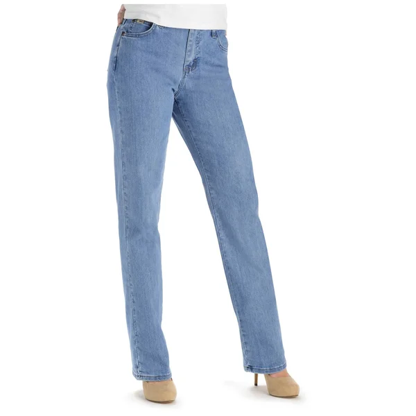 Lee Women's Original Relaxed Fit Straight Leg Jeans Dark (Size 4 x S)