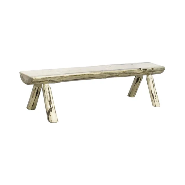 Montana Woodworks MWGCHLB6 Glacier Country 6' Half Log Bench