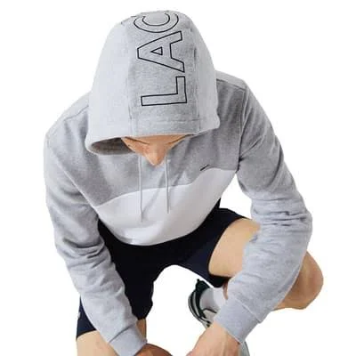 Lacoste Logo Hoodie Grey