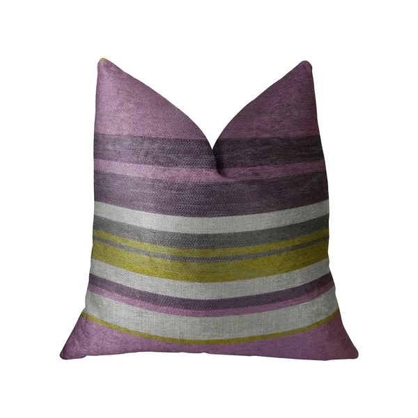 Plutus Acai Crush Berry Olive and Cream Handmade Luxury Pillow Double Sided 20x22 x 36x22 King