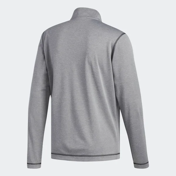 Adidas UV Protection 1/4 Zip Sweatshirt Men's - Size: Large, Grey