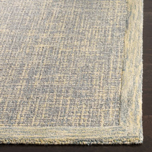 Safavieh 6& x 6& Round Abstract ABT220C Navy - Ivory Rug
