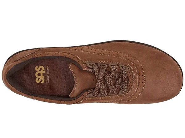 Women's SAS Walk Easy Shoes - Chocolate, WW, 6