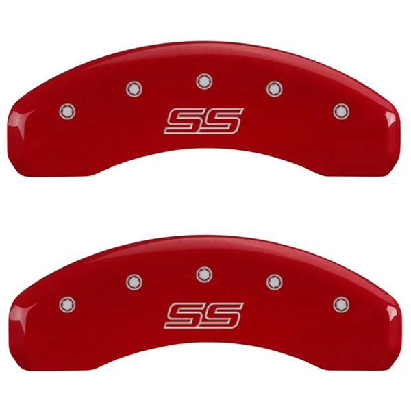 MGP 14030STSSRD Caliper Covers-Red - Front and Rear: Trailblazer style/SS