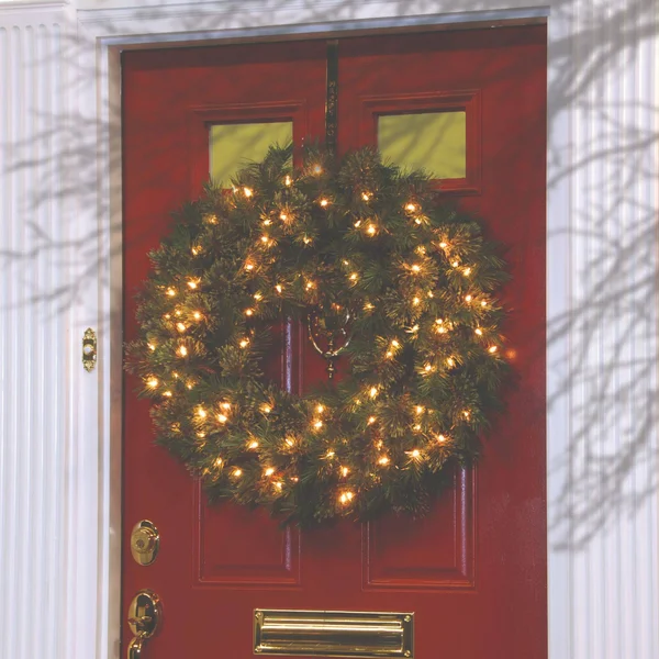 24x22 Atlanta Spruce Artificial Christmas Wreath - Clear Lights