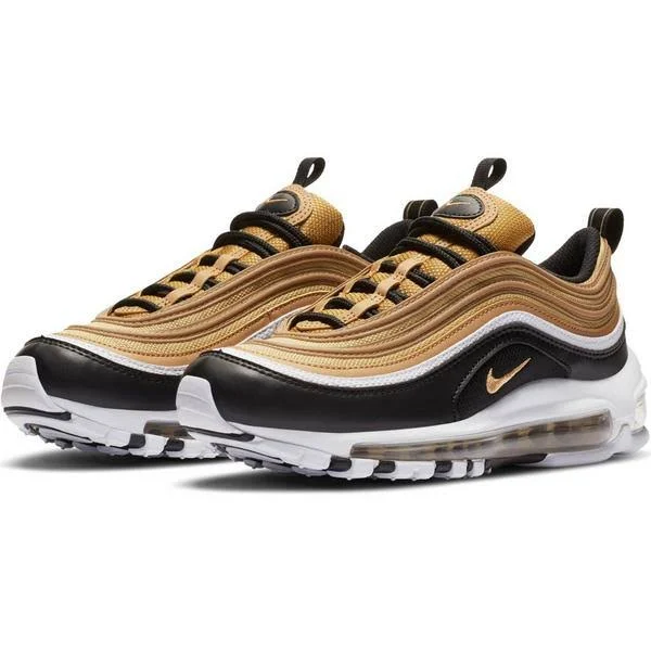 Nike Air Max 97 Black/Gold Grade School Boys& Shoes, Size: 7