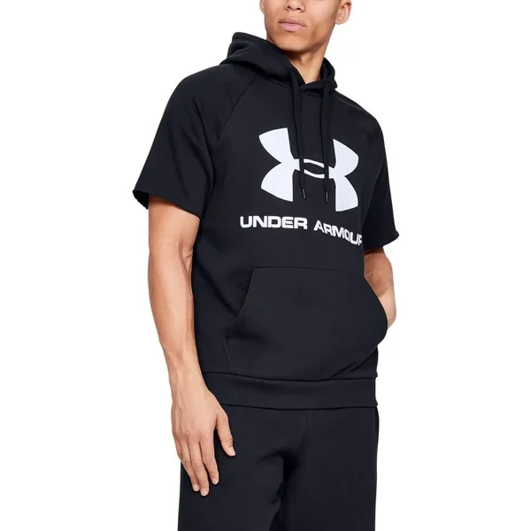 Men's Under Armour Rival Fleece Logo Short Sleeve Hoodie