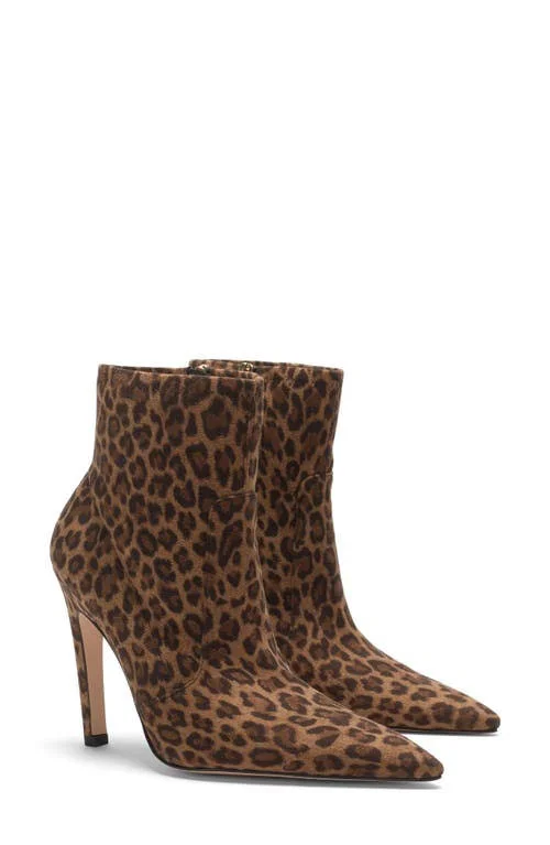 Women's Good American The Icon Bootie - 9 M, Pale Leopard
