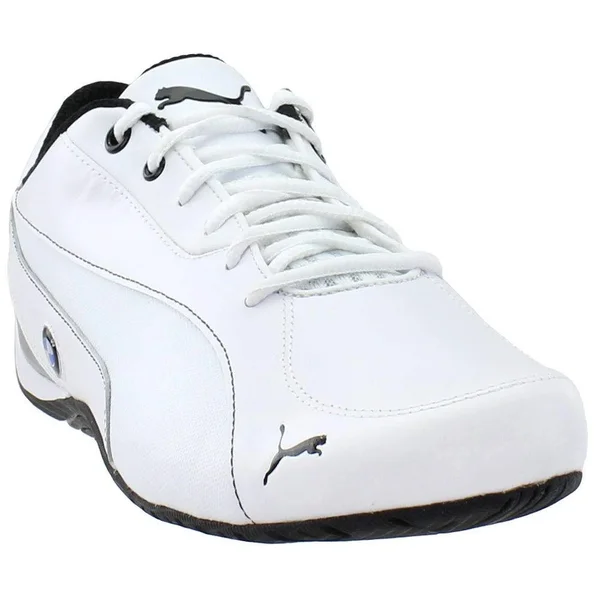 Puma Drift Cat 5 BMW NM Mens White Lace Up Athletic Racing Shoes 8