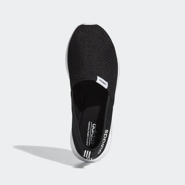Adidas Lite Racer Slip-On Shoes - Women's - Core Black, Cloud White - 7.5