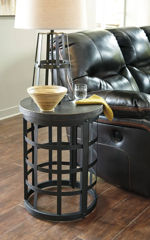 Ashley Marimon Black Round End Table T746-6