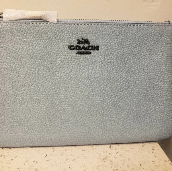 Coach Women's Small Wristlet - V5/Waterfall