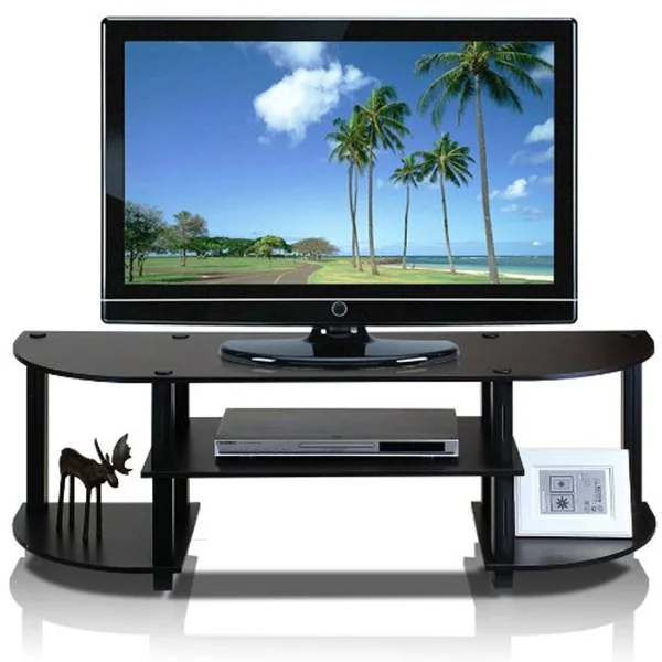 Furinno 11058ex/bk Turn-S-Tube Wide TV Entertainment Center, Espresso/Black