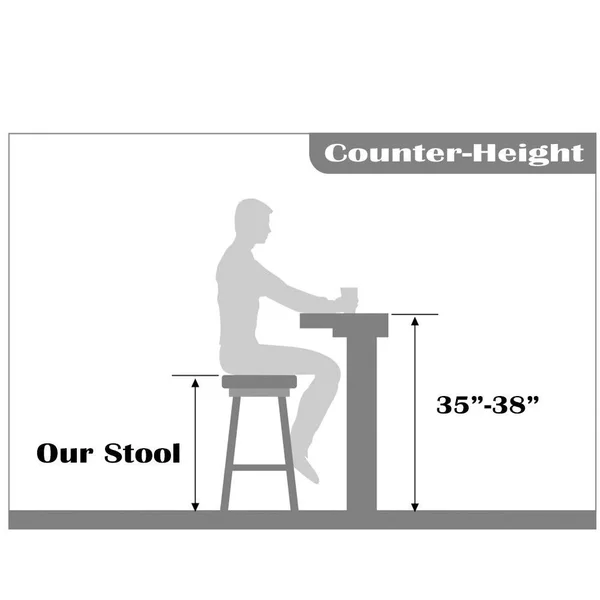 2xhome 25 inch Seat Designer Dsw Counter Stool Barstool with Backs Molded High Chair Kitchen Eiffel Wooden Work Armless Work - R