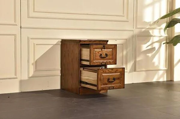 Chelsea Home Furniture 828821-BW-CB Ward Two Drawer File Cabinet Burnished Walnut