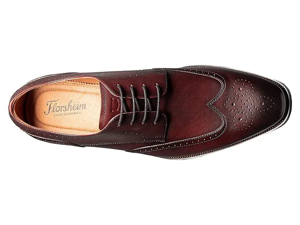 Florsheim Sorrento Wingtip Oxford 11 Men's Burgundy