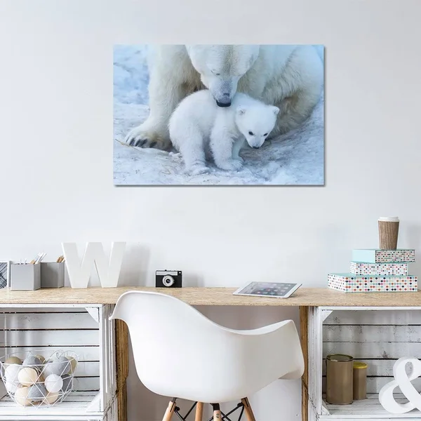 Anton Belovodchenko Canvas Wall Decor Prints - Polar Bear Portrait II ( Animal Art > Wildlife > Bears > Polar Bears