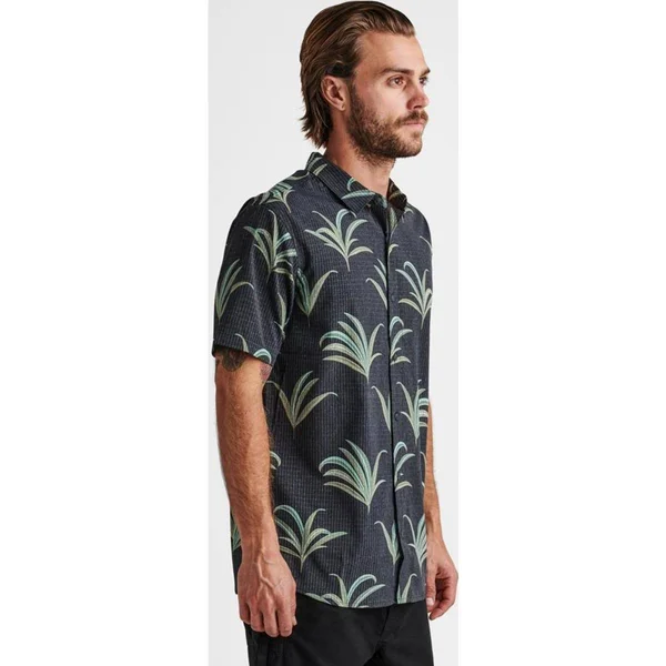 Roark Bless Up Mechanical Stretch Shirt - Forest - X-Large