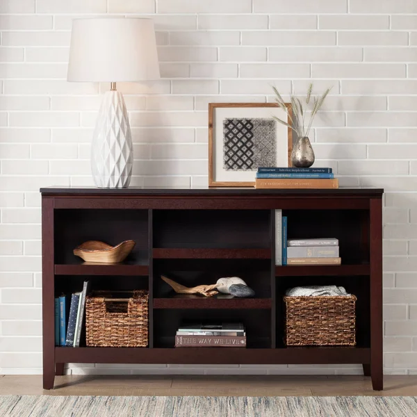 Threshold 32x22 Carson Horizontal Bookcase with Adjustable Shelves, Espresso