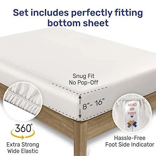 Everyday Soft Sateen 6pcs Sheet Set King - Dark Gray, Sheet Set - 100% Cotton - 400 Thread Count