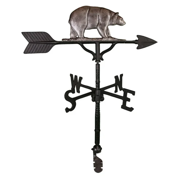 Montague Metal Products Bear Weathervane - Color: Swedish Iron