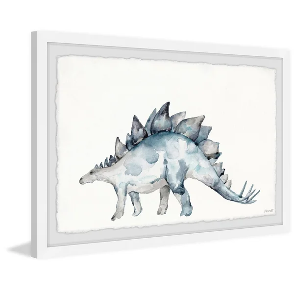 Marmont Hill Spiked Dinosaur Framed Wall Art - Size: 30 inch x 45 inch