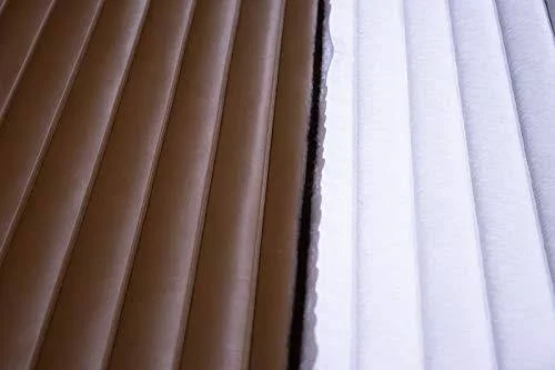 Pleated Marine Vinyl Upholstery Fabric Brown 54x22 Wide by 5 Yards Boat Auto