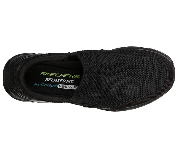 Skechers Men's Relaxed Fit Equalizer 4.0 Krimlin Slip-On, Black/Black