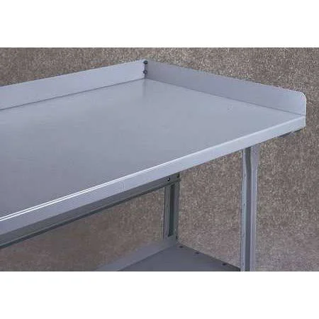 Tennsco SB-3096 Side and Back Rail Kit, 96Wx30Dx3 H, Gray