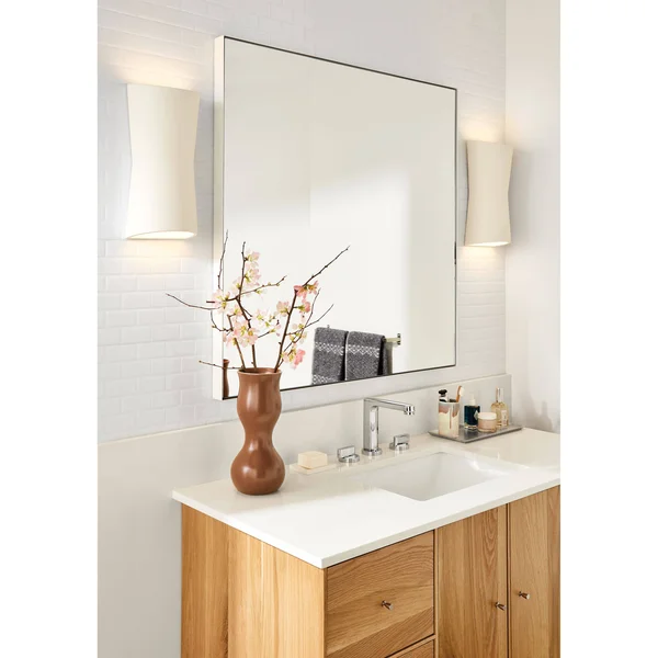 Room & Board - Modern Infinity Mirror 2D 24W 36H in Sapphire Blue