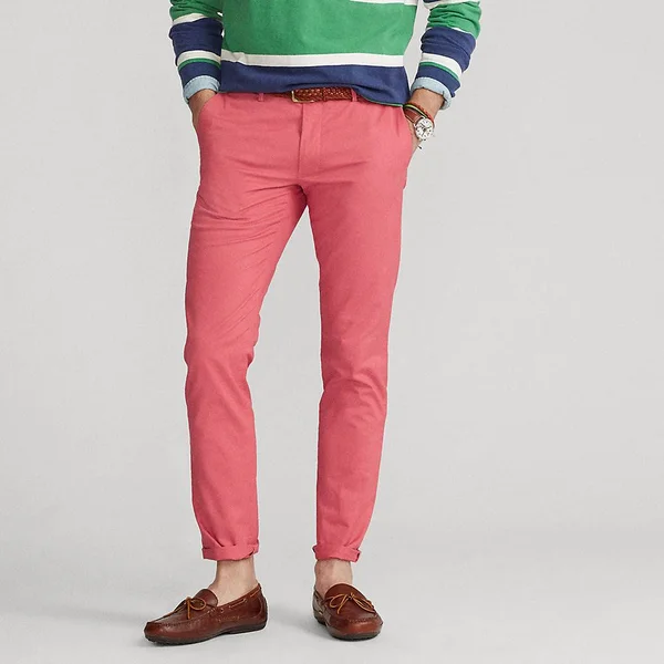 Ralph Lauren Men's Stretch Slim Fit Chino Pant - Size 33 in Adirondack Berry