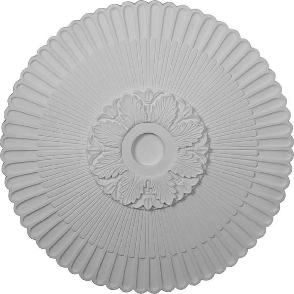 36 1/4x22OD x 1 7/8x22P Melonie Ceiling Medallion (Fits Canopies Up to 6 1/4x22) - Hand-Painted Silver