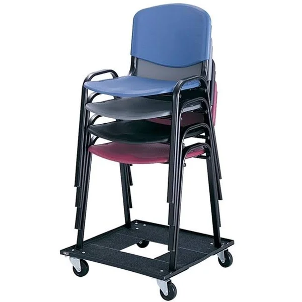 Safco Stack - Chair - polypropylene, powder-coated steel - blue