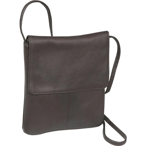 Le Donne Leather Flap Over Mini - 8 inches x 2 inches x 8 inches