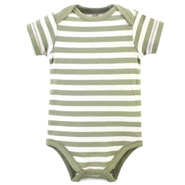 Touched by Nature Organic Cotton Bodysuits Moose 5-Pack, 9-12 Months