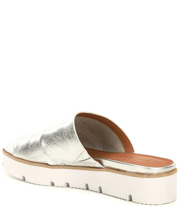 Women's Gentle Souls Lavern Slide Sandal, Size: 8, Silver