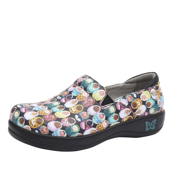 Alegria Keli Fresh Baked Printed Leather Clogs - 38(8/8.5M)