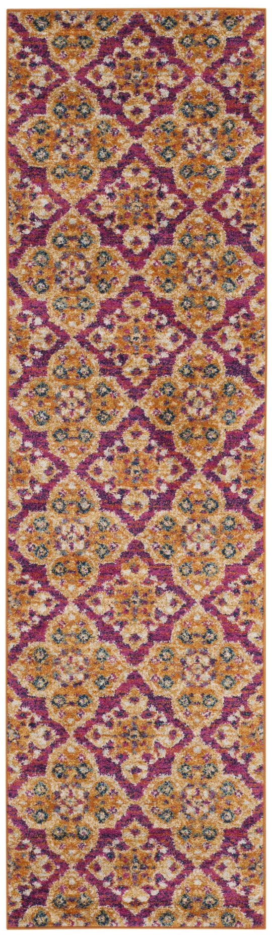 Safavieh Madison MAD605A 6&7x22 x 9&2x22 Fuchsia, Gold Area Rug