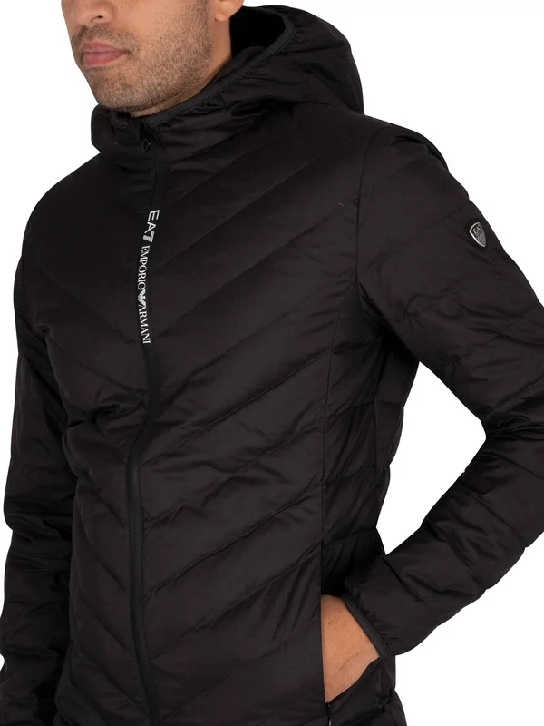 Emporio Armani Down Jacket - Black - Casual Jackets