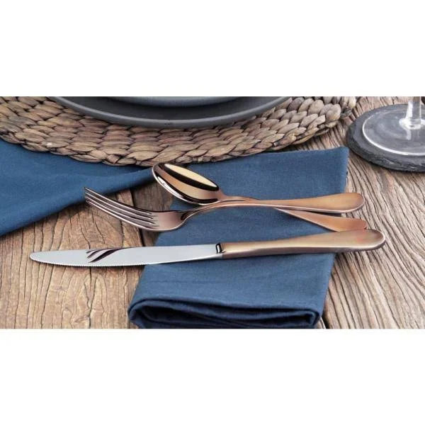 Artaste Rain 18/10 Stainless Steel Flatware 36-Piece Set - Antique Copper Finished, Service for 12