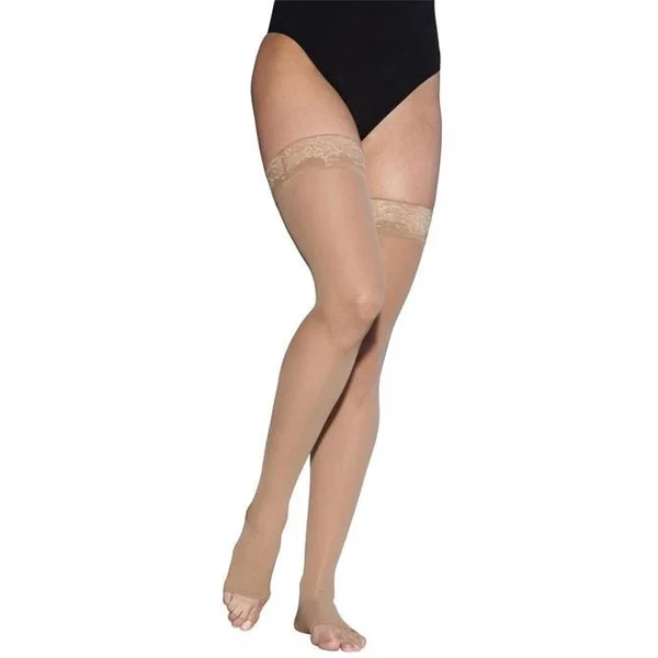 Sigvaris, EverSheer, 20-30 mmHg, Thigh High Open Toe-Medium Long