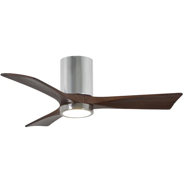 Irene Hugger Ceiling Fan with Light by Matthews Fan Company - Gloss White, IR3HLK-WH-WA-60