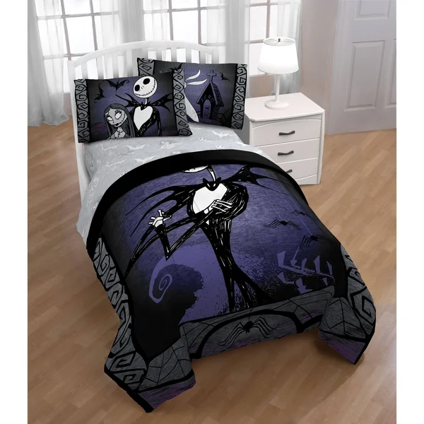 Disney Nightmare Before Christmas Meant to Be Reversible Comforter (Full - Queen), 81 x 86