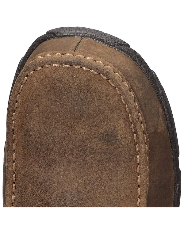 Twisted x Men's MDMST01 Safety Toe Driving Moc, Distressed Saddle Leather
